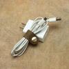 10Pcs Scarf Holders Button PU Leather Fasteners Clip Without Residues Designs for Fashion Accessories and Gift