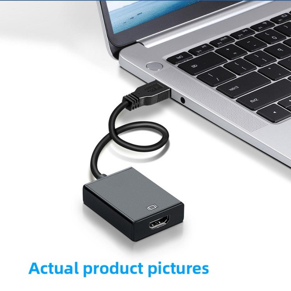 USB 3 0 To HDMI Adapter 1080P HD Video Converter with Built In Driver for Laptop PC Mac