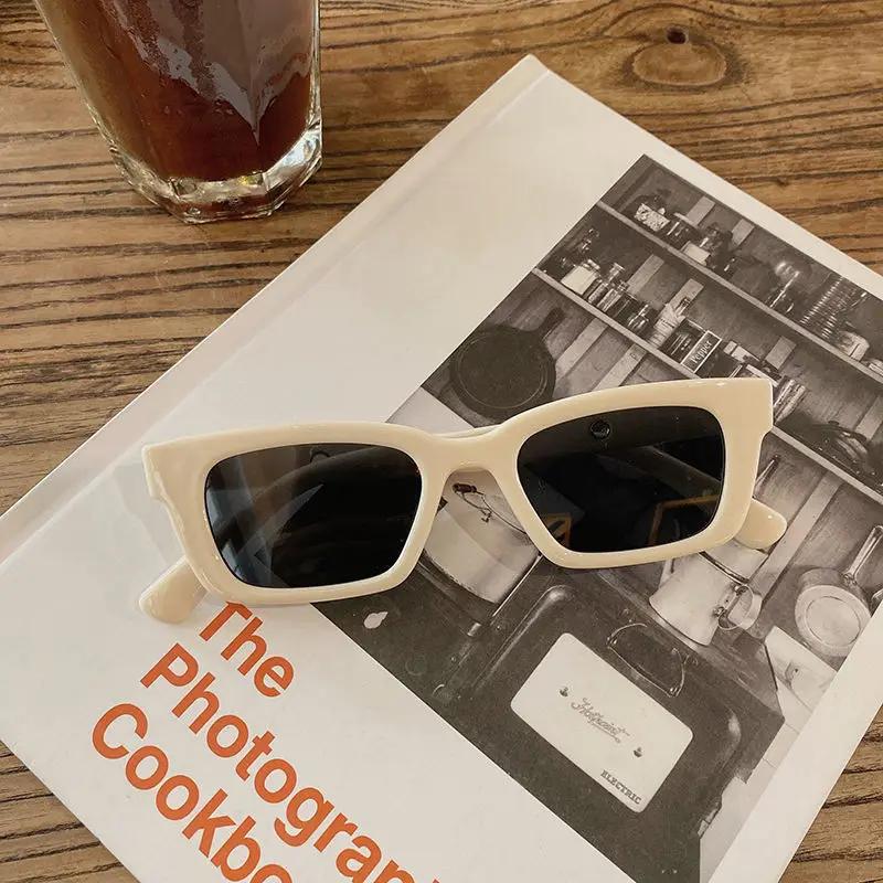New Women Rectangle Vintage Sunglasses Brand Designer Square Sun Glasses Female Lady Eyeglass Cat Eye Driver Men Goggles