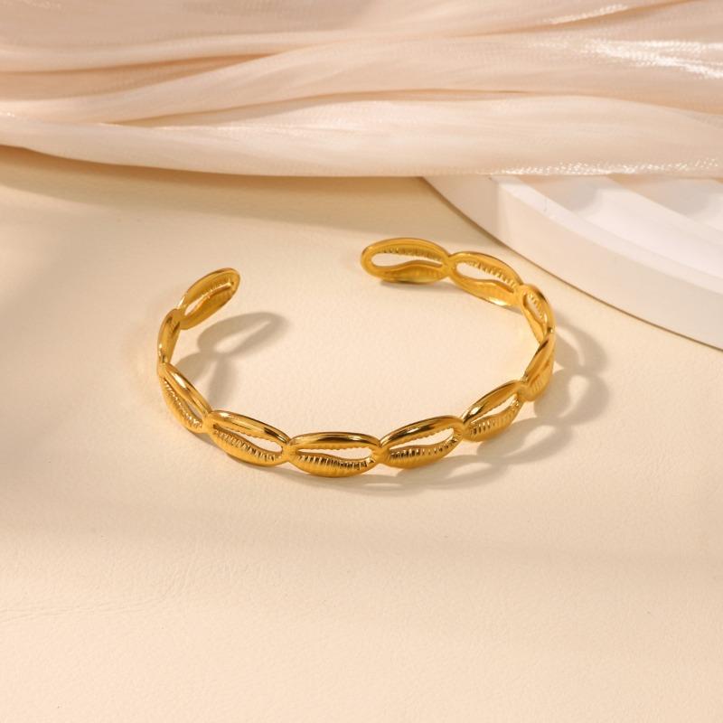 Bohemian Vacation Stainless Steel Bracelet Women's Summer Beach Dopamine Shell Ocean Wind Bracelet Jewelry