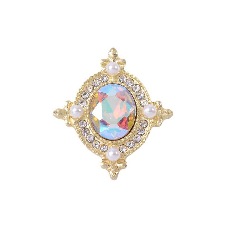 21*24Mm Metal Flatback  Buttons Shoes/Clothing Ornaments Handmade Diy Jewelry Accessories