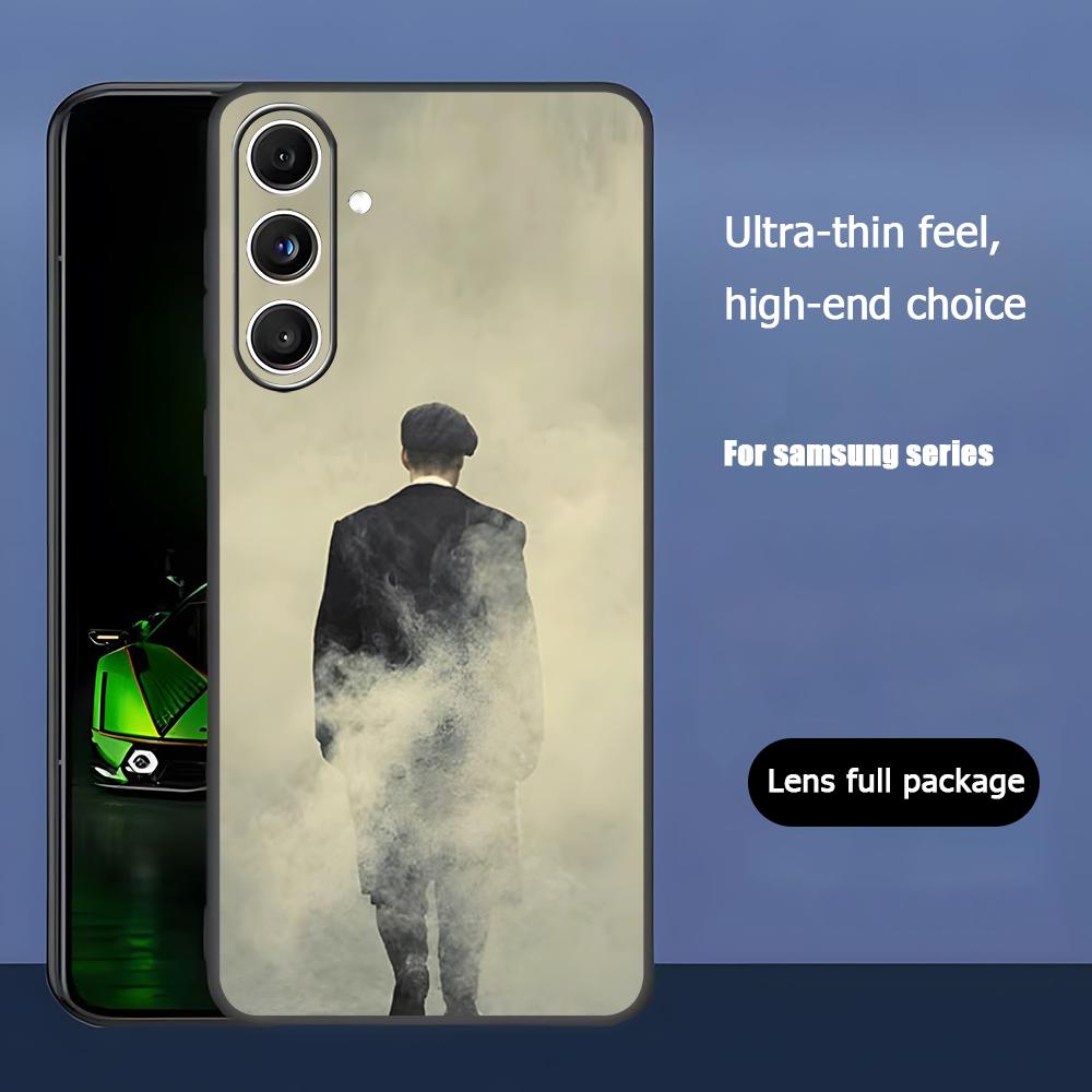 Peaky B-Blinders T-Tommy Hot Phone Case For Samsung Galaxy S25 S24 S23 S22 S21 S20 Plus Ultra Note20 Soft Black