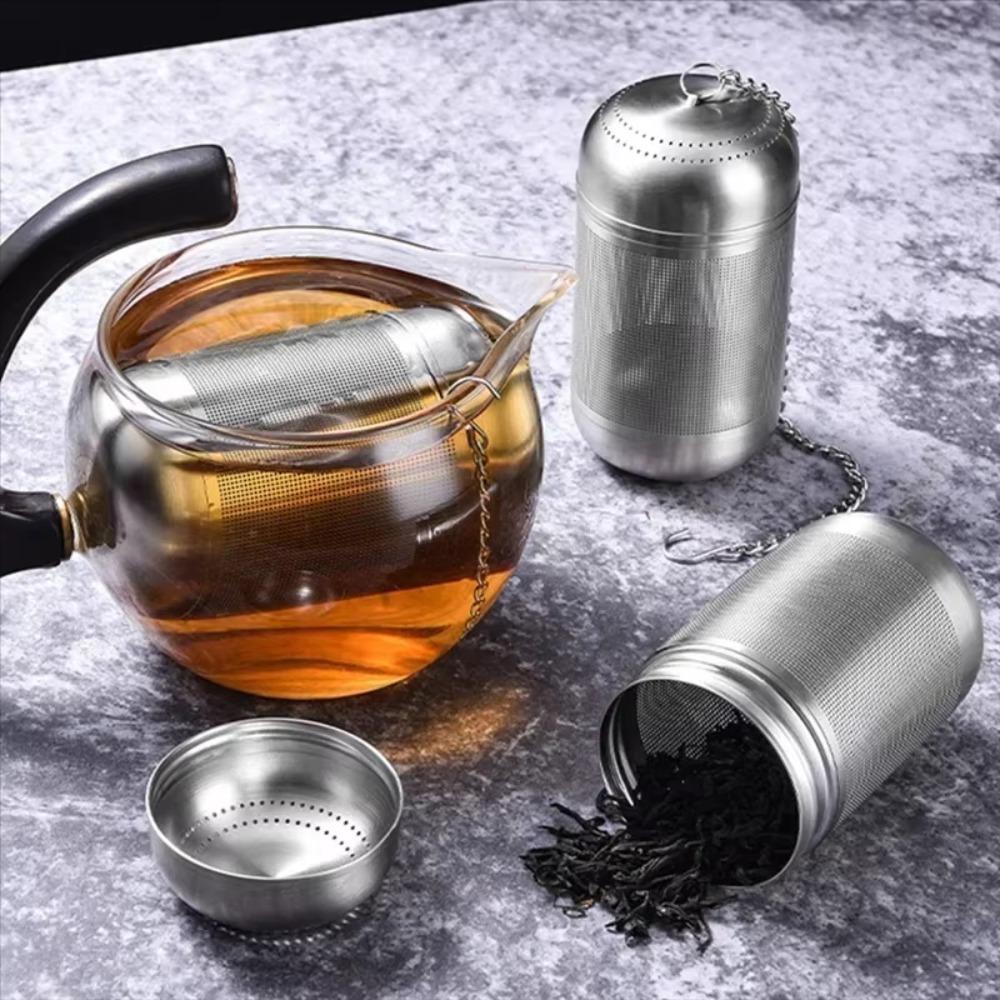 2Pcs Stainless Steel Tea Ball Infuser Loose-leaf Stew Seasoning Strainer Tea Strainers  Office