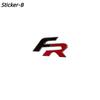 1Pc 3D FR Car Front Grill Zinc Alloy Badge Emblem For Car Body Accessories