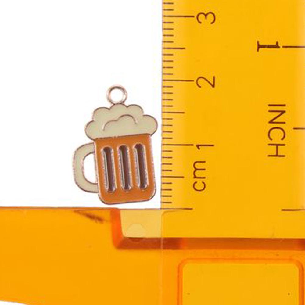 30 buc Mici Căni Emailate de Bere Farmece Pendante Placate cu Aur Decor Pendante pentru Breloc pentru Cercei