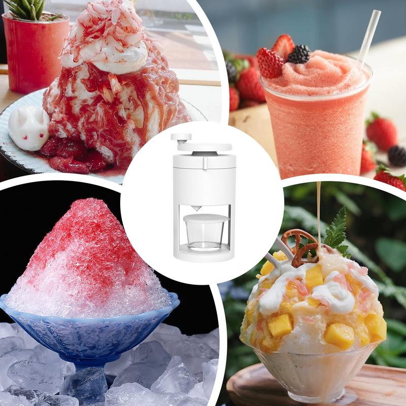 1pcs Creative Shaved Ice Machine Hand-cranked Reusable Ice Broken Machine Portable Rustproof Smoothies Slushies Making Tool