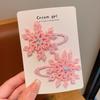 2PCS/set Princess Hair Clips Shining Up Snowflake BB Clip Lovely Girls Hairpins Children Christmas Headwear Barrettes Hair Accessories