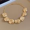 Metal Conch Collar Pendant Luxury Trendy Necklace Earring Set  European American Style