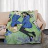Anime W-Whispered Words Throw Lightweight 240g Flannel Blanket Soft Skin-friendly for Summer Cooling