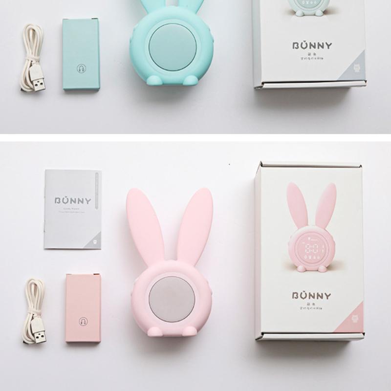 Buy Cartoon Cute Rabbit Timer Alarm Clock with LED Night Light USB ...