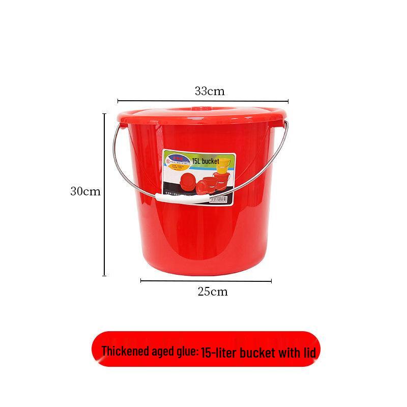 ZISIZ Extra Thick Tempered Steel Water Bucket