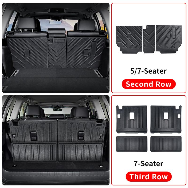 Per 2010- Toyota Land Cruiser Prado 150 Sette posti Cuscino schienale sedile dedicato seconda fila LC150 FJ150 Accessori migliorati