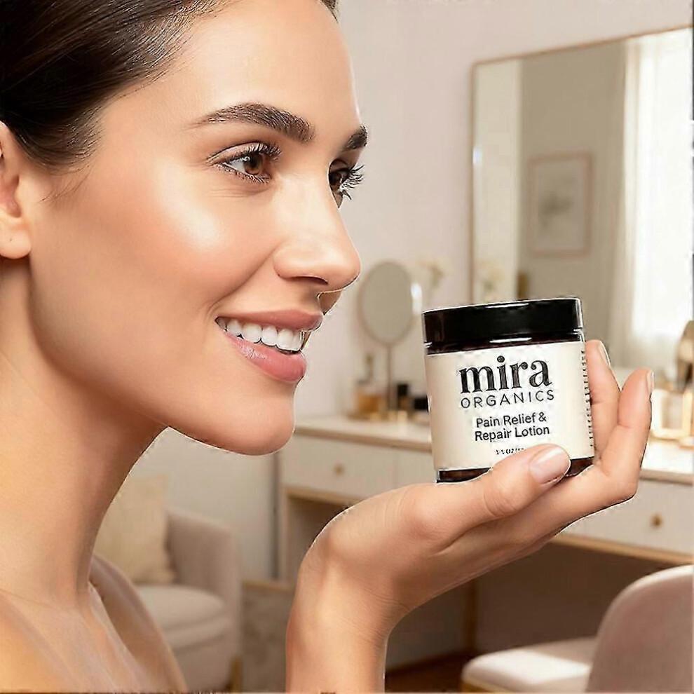 99G Mira Pain Relief Lotion, Professional Skin Repair Cream, Mira Organics Cream,Natural Botanical Blend for All Skin Types