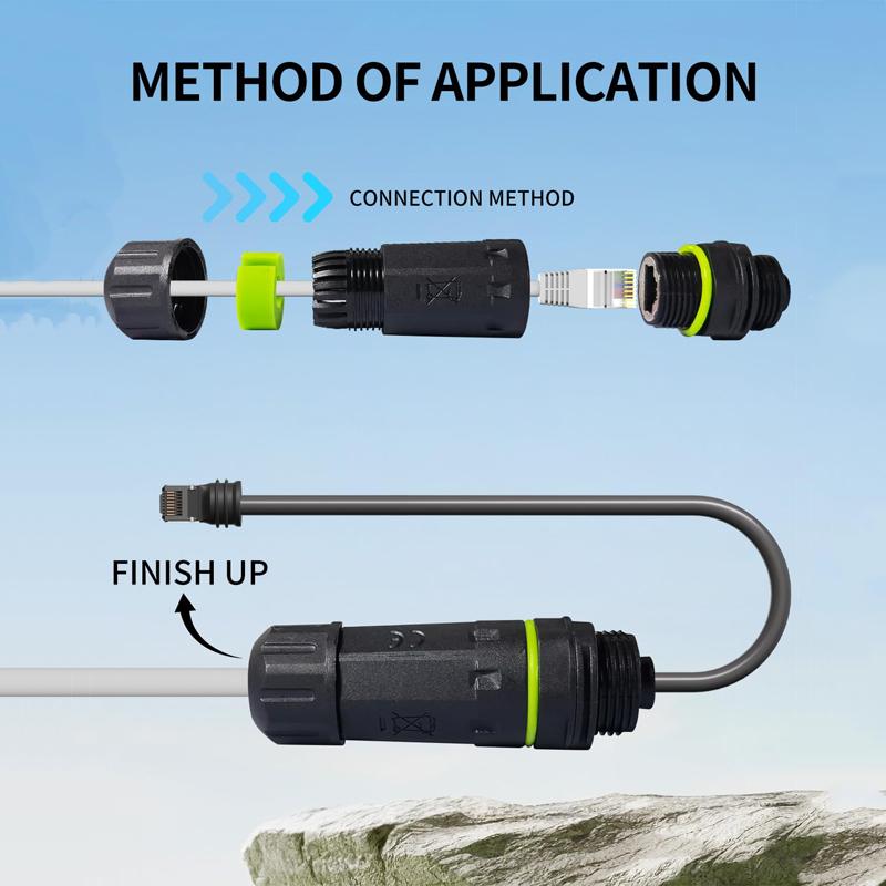 Factory Stock Starlink Gen3 V3 to RJ45 Port Adapter IP68 Waterproof Starlink Cable V3 Extension Cords with Paper Box Packing