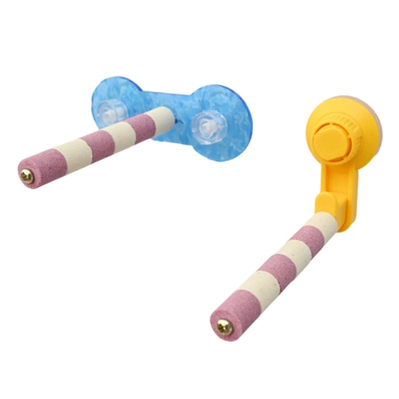 

2pack Portable Parakeets Grinding Stick Training Toy Strong Suction Cup Bird for Mirror Car Use 1