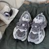 2025 Frühling beliebte lässige Plateau-Sportschuhe Damen neue erhöhende vielseitige Dad-Schuhe atmungsaktive Mesh-Laufschuhe