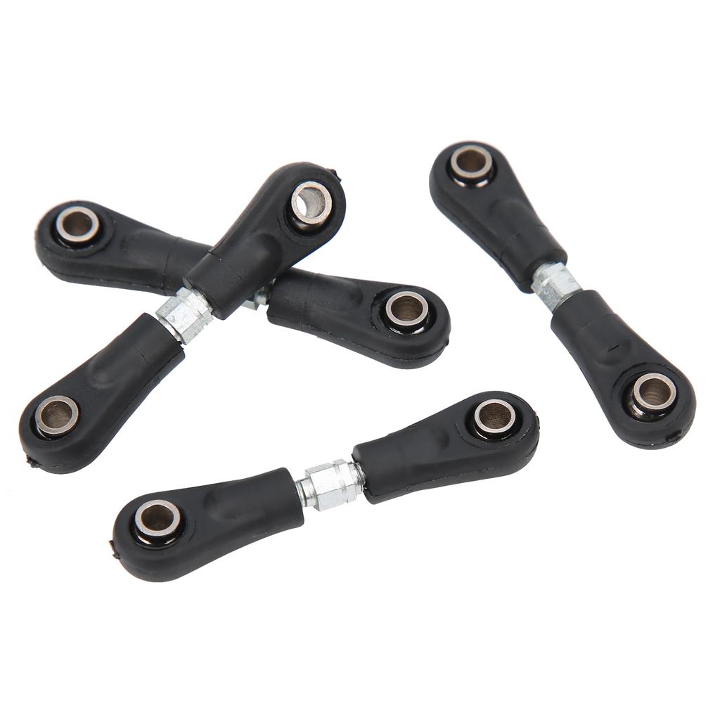 4Pcs Steering Tie Rod Set Black Metal for 1\10 RC Flat Car Replacement Accessories(4250mm )