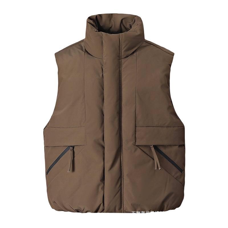 Trendige Herren-Stehkragen-Daunen-Baumwollweste - Herbst/Winter Lässige Weste Oberbekleidung für Paare