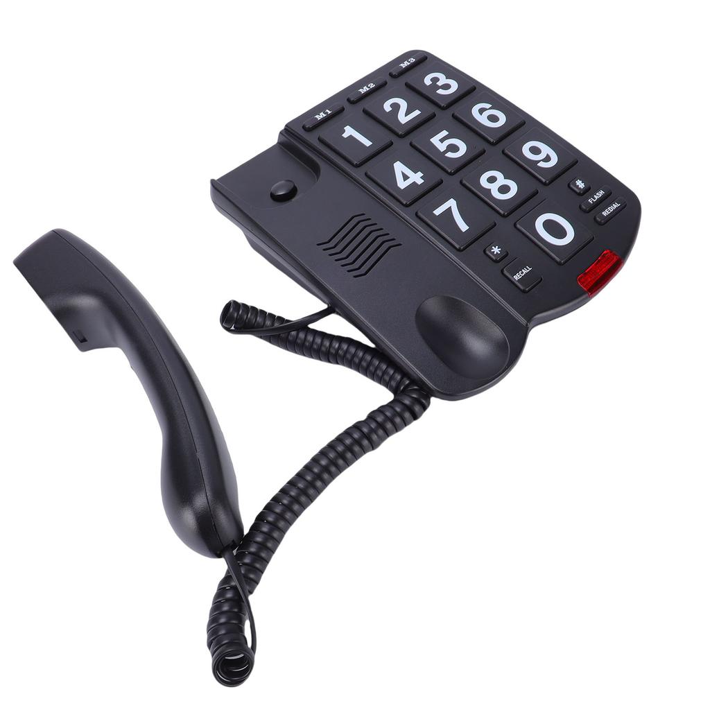 Large Keys Corded Phone   Speed   Landline Phone with 110dB Loud   Flashing Indicator   Function for Seniors