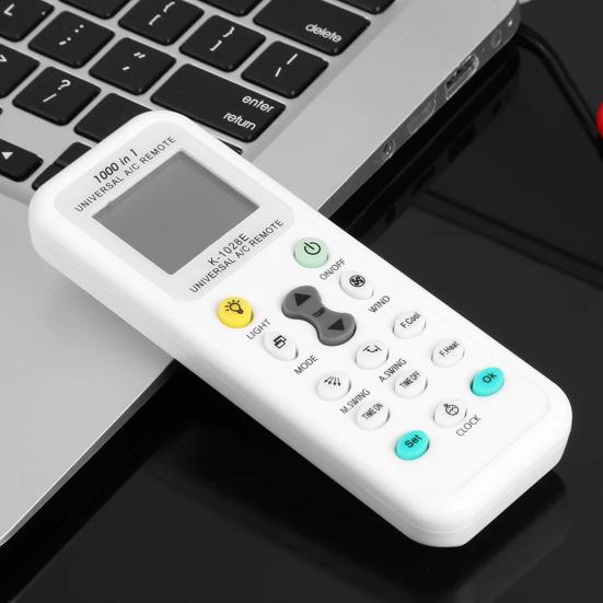 Klimaanlagen-Fernbedienung Universeller Ersatz Eingebauter Uhr-Timer Großer LCD-Bildschirm Fernbedienung mit großer Reichweite für verschiedene AC-Modelle