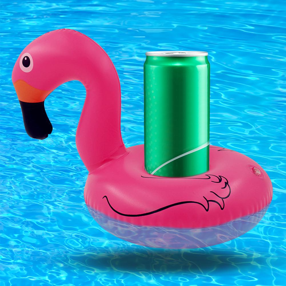 5-20PCS Swan Beverage Glass Holder PVC Cartoon Swan Cup Cushion Portable Water Inflatable Coasters for Holiday Birthday Party
