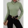 Fashion Women Long Sleeve Ribbed Turtleneck Sweater Slim Casual Pullover Top Autumn Winter Knitted Jumpers
