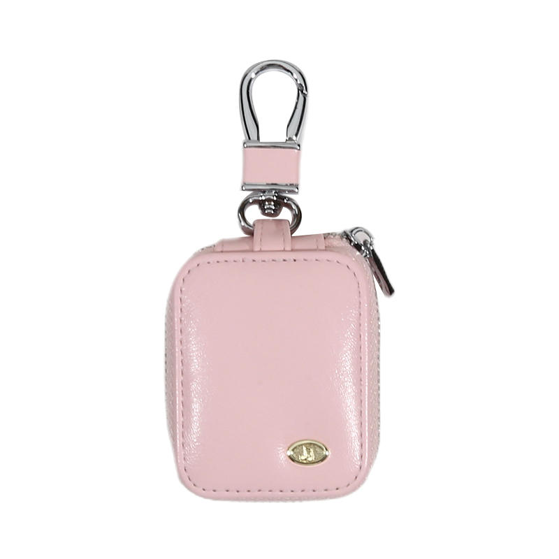 Compact Lightweight Travel Headphone Storage Case Women Men Wireless Earphones Earbud Protective Zipper Carrying Pouch with Keychain
