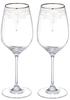 JILL STUART Pair of 340cc Clear Wine Glasses, Set of 2, Stylish and Cute, Wedding Gift, Made in Japan, Gift Boxed and Gift Wrapped, GW4132-63393AAZ