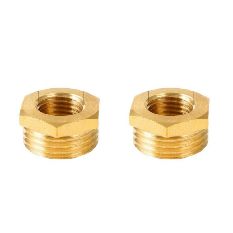 Corrosion Resistant Brass Air System Reducers Direct Diameter Conversion Hexagonal Socket Threaded Pipe Fitting