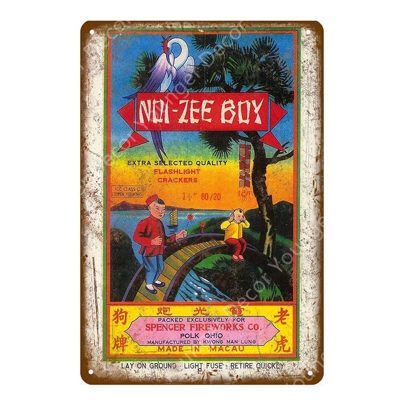 

Вінтажний Ретро Цирковий Декор Феєрверк Металева Табличка Різдвяний Фестиваль Декорація Настінне Мистецтво Картина Табличка Бомбардувальник Знаки YI-101 20x30cm（7.8x11.8inch）