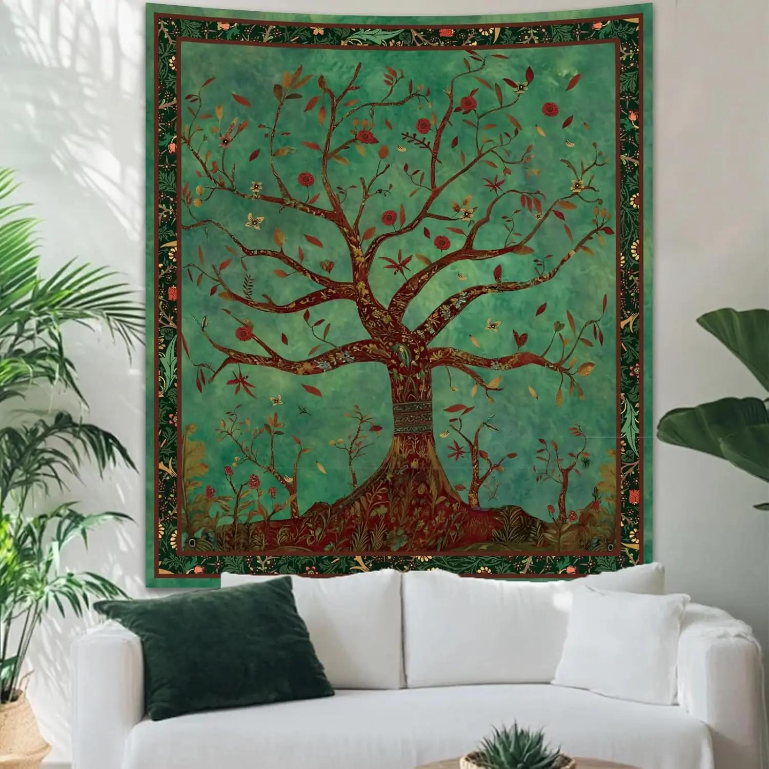 VIKAMA BohemianStyle Tapestry Woven Tribal Pattern Headboard Backdrop for Bedrooms and Living Rooms Cozy Eclectic Home Decor 74x94cm(29x37in)