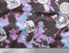 Soimoi Brown Poly Crepe Fabric Bandhani Tie-Dye Printed Fabric 1 Yard 42 Inch