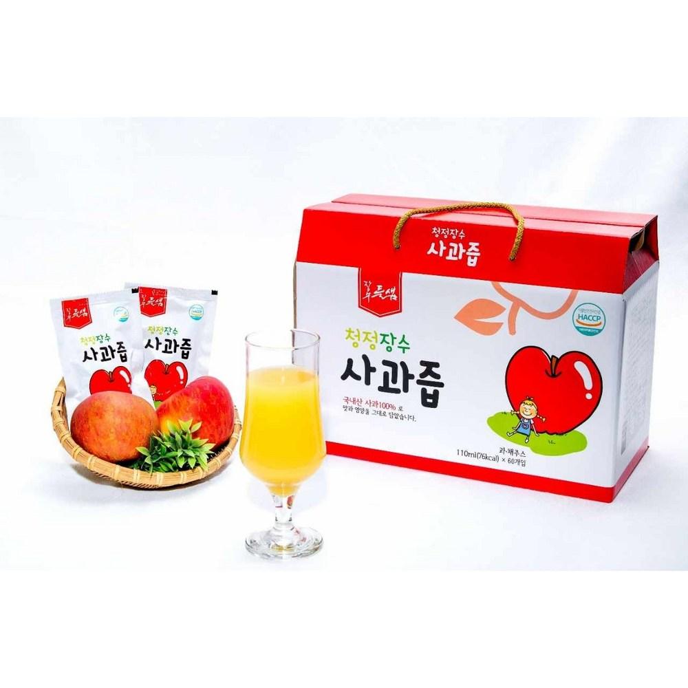 Cheongjeong Jangsu Apple Juice 60 Pouches 110ml
