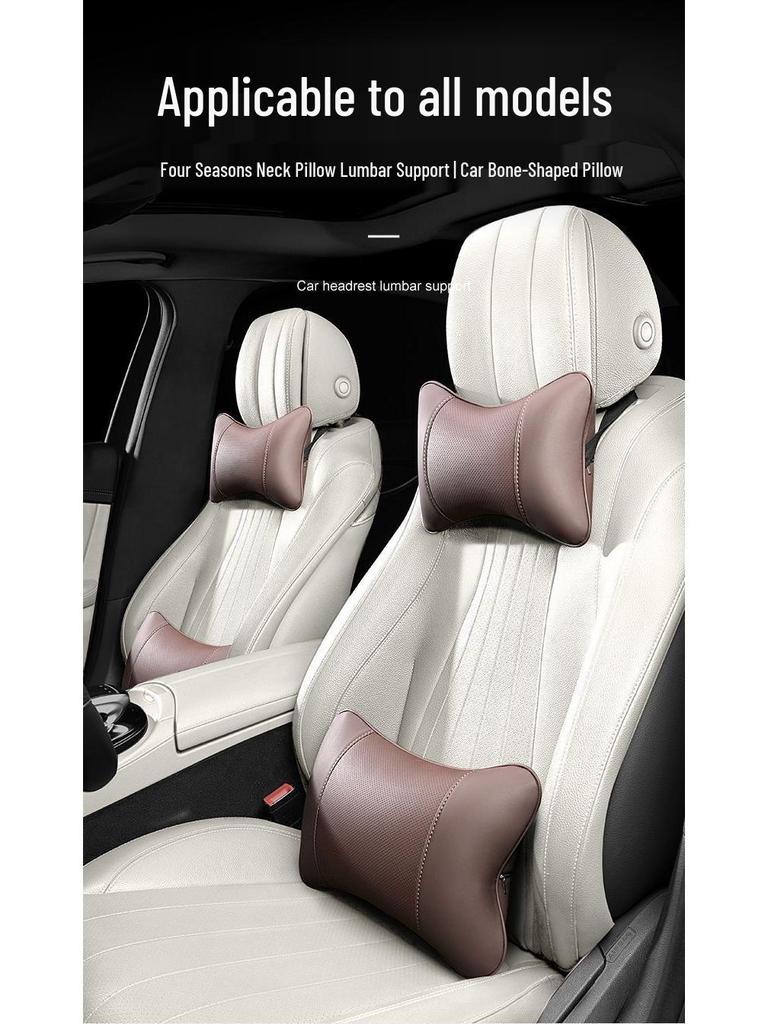 Universelle Kopfstützen-Nackenkissen und Sitzrückenpolster für Autos.