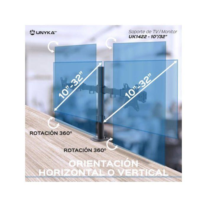 Support De Moniteur - UNYKACH - UK1422 - 10-32 Pouces - VESA 100x100 - Max 20kg