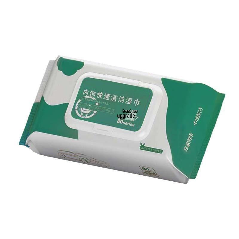 Car Interior No-Rinse Cleaning Wipes: Stain Removal & Leather Care