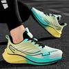 Men's Cushioning Running Shoes with Carbon Plate Marathon Women Lightweight Spring Sneakers Shock Absorption for Jogging Workout