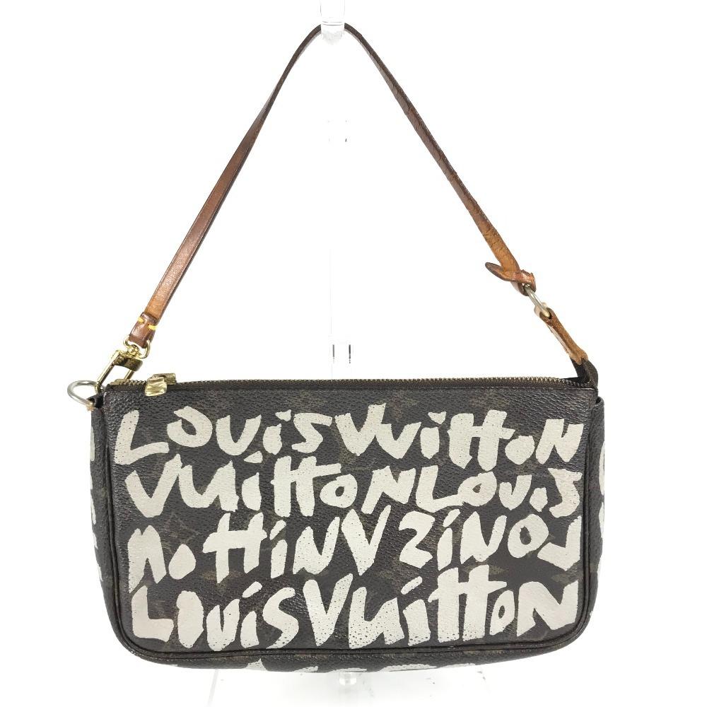 Louis Vuitton M92192 MonogramGraffiti Pochette Accessoires Hand Bag Pouch
