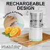 Electric Juice Extractors Portable Single Auger Juicer Fruit Squeezer USB Charge Orange Lemon Fruit Automatic Fresh Juicer