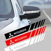 2pcs Car Rearview Mirror Stickers Side Stripe DIY Decal Car Styling For Mitsubishi Lancer X 10 Outlander 3 Pajero Asx L200 AJ3