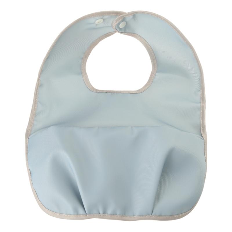 

Winter Feeding Bib Baby Bibs Soft Waterproof Bib with Food Catcher Pocket for Kids Toddlers Thickened Adjustable Bibs синій