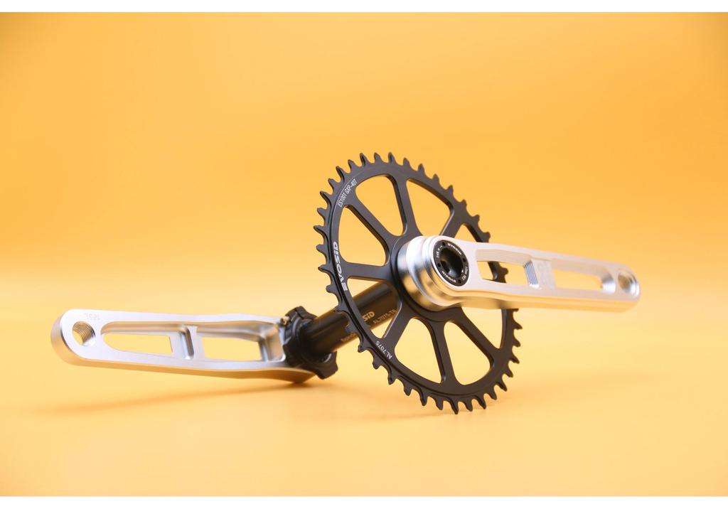 EVOSID Lightweight CNC Road Bike Crankset: 3-Bolt, 40-50T for Gravel & Folding Bikes
