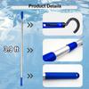 Hook for All Robotic Pool Cleaner with Swimming Pool Pole, Accessories Hook Customized for Pool Vacuum Robot Including Cordless,above Ground and