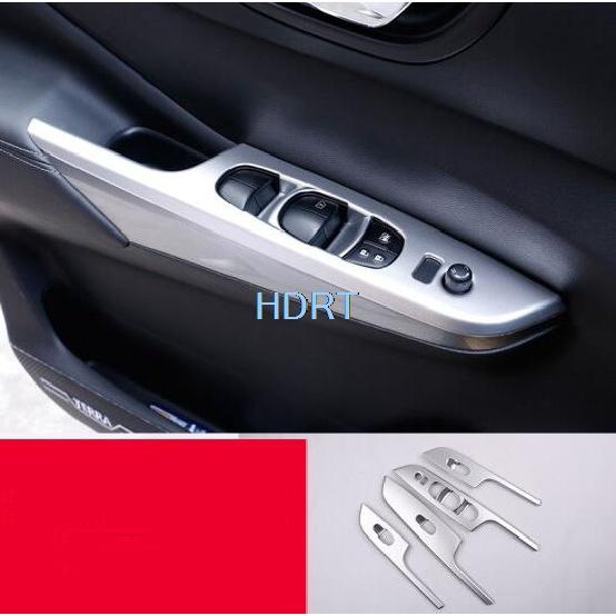 For Nissan Navara NP300 Terra 2018 Stickers ABS Chrome Car Styling Frame Decoration Cover Interior