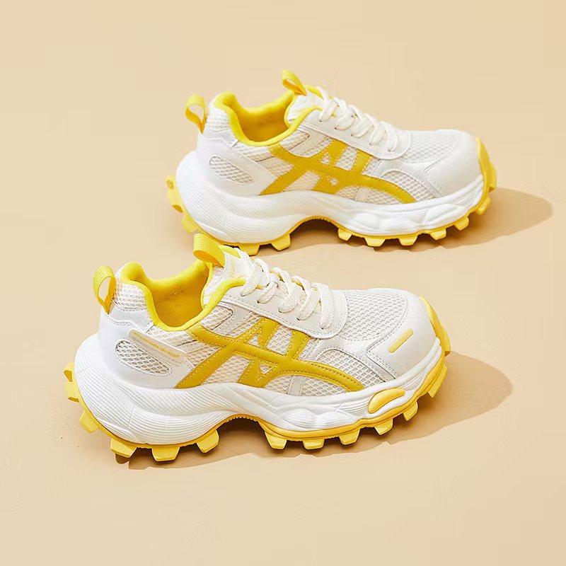 

Daddy shoes women s tide summer new fashion trend platform sports shoes 35 жёлтый