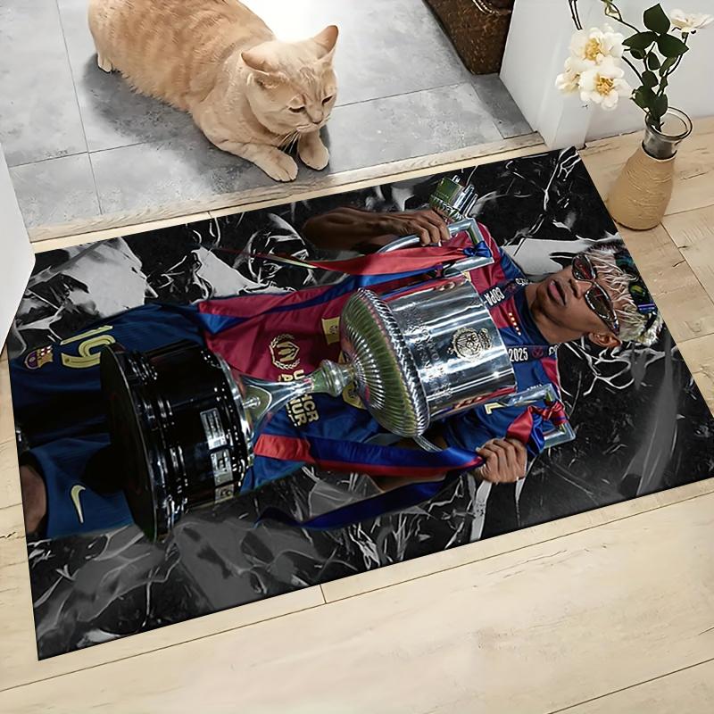 Football Legends Celebration Extra-large living room rug, highly absorbent, does not shed, decorative rug for living room and bedroom. 07319