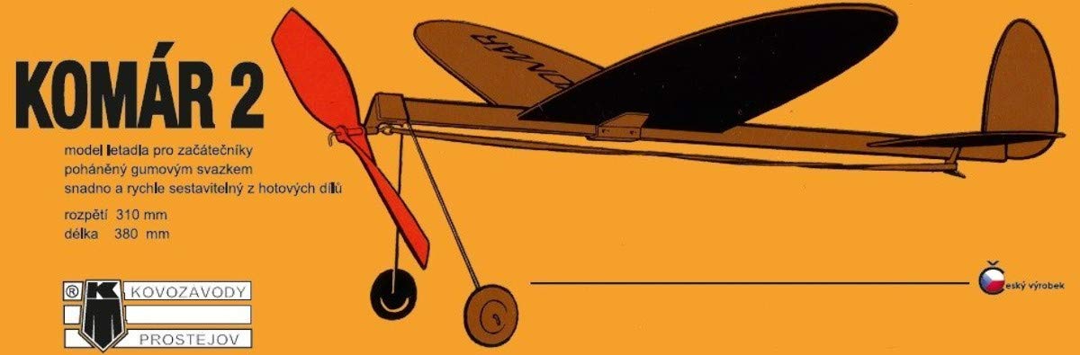 

KP Model Komar 2 Rubber Powered Model Airplane Kit KPM1000