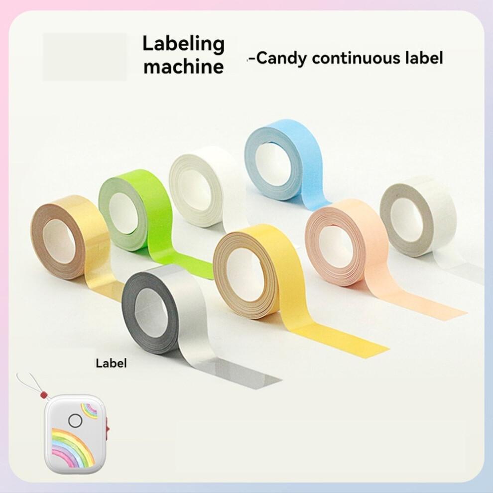 Label printer Portable Thermal Printer Mini Printer with Stickers Printer for Storage Office Home Rainbow Color