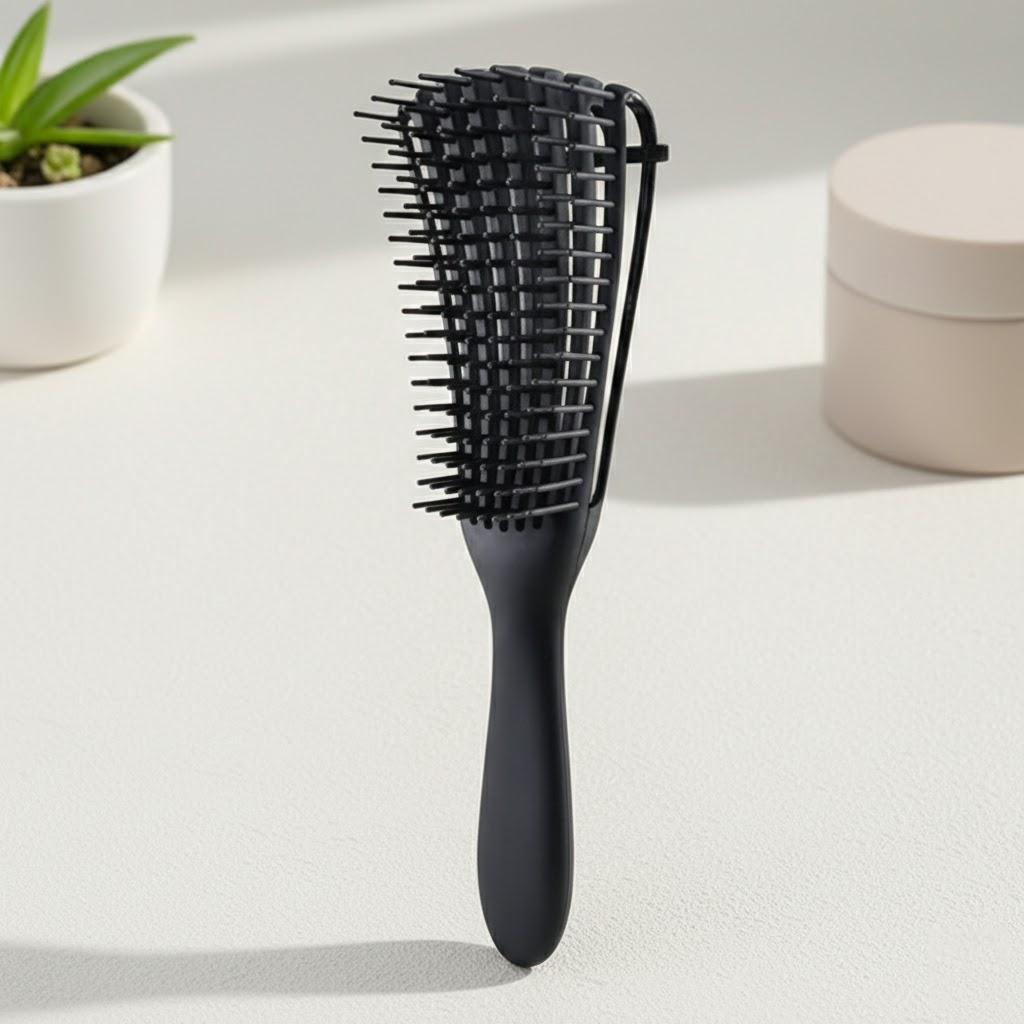 

Multifunctional Hair Brush Scalp Massage Comb Curling Styling Bobby Pins Salon Tools Hair Care чёрный
