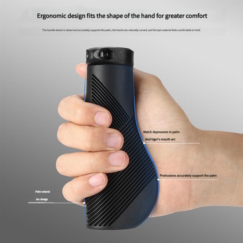 1pair Antiskid Bicycles Handlebars Grip Ergonomic Bike Handlebars Cover for Various Bike Models